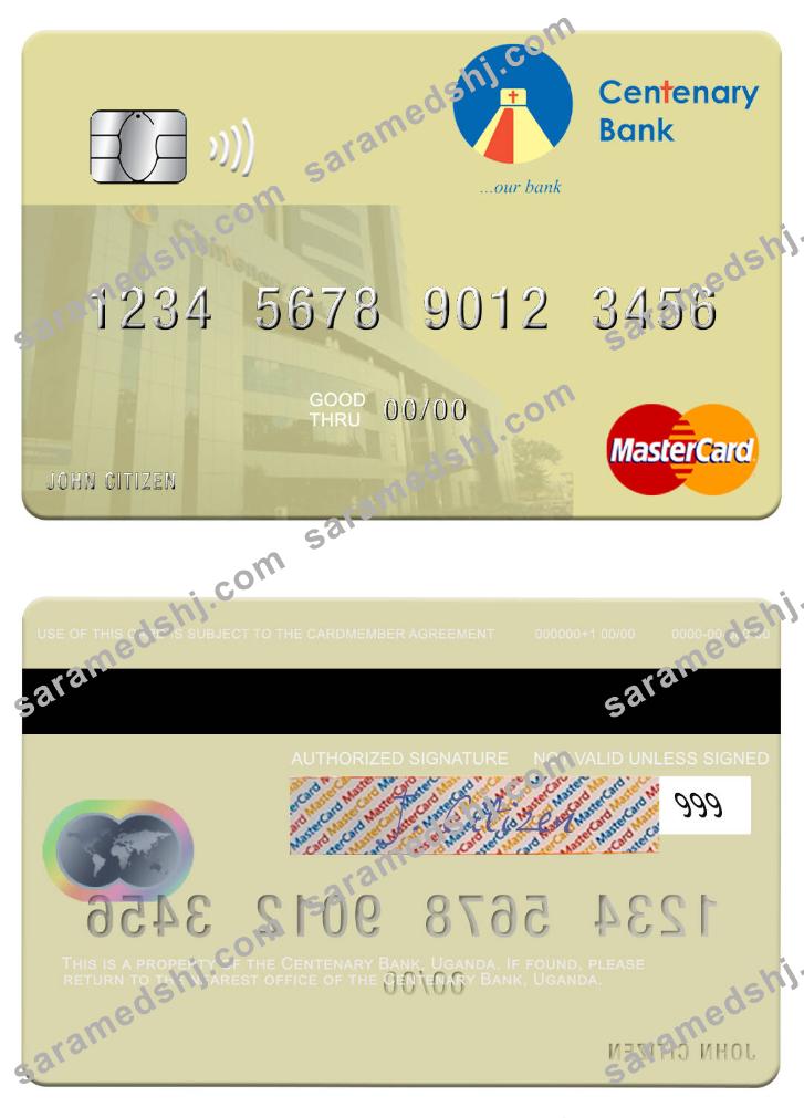 Uganda Centenary Bank mastercard